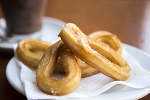 Preparación de churros tradicionales